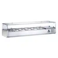 Vitrine réfrigérée 6 bacs GN 1/3 P 395 mm