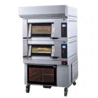 Four électrique Modulram avec 2 étages L 940 x P 750 x H 160 mm + hotte sans extracteur + étuve, sur mesure