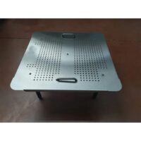 Rehausse de fond d’évier acier inoxydable 5 pieds 2 poignées L 550 x P 770 mm