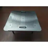 Rehausse de fond d’évier acier inoxydable 5 pieds 2 poignées L 470 x P 470 mm