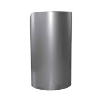 Protection d'angle inox fixe demi-lune soudée L 300 x P 150 x H 500 mm sur mesure