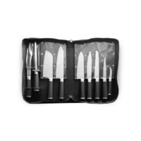Mallette de couteaux 9 pièces acier inoxydable 430