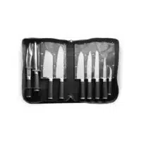 Mallette de couteaux 9 pièces acier inoxydable 430