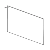 Vitre frontale droite HL20/A-B-C1/RO20 pour vitrine