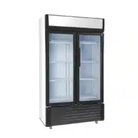 Armoire réfrigérée positive 2 portes vitrées 610 L