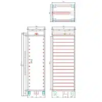 Chariot pour 16 plaques L 400 x P 600 mm pour four rotatif small