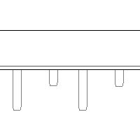 Table de travail personnalisation total INOX AISI 430 1600 x 700 x 400 mm 8 pieds sur mesure