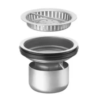 Cloche siphoïde EasyCare avec panier amovible pour manchon Diamètre 142 mm / Inox 304