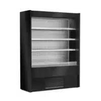 Vitrine murale réfrigérée positive noire ouverte L 1000 mm